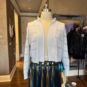 Calvin Klein Sparkly Silver Cardigan